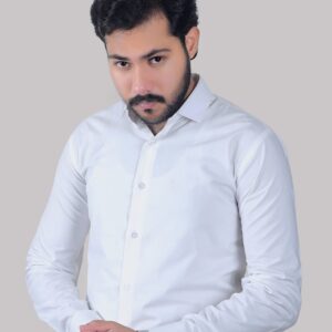 REAL ROYCE SUPER SLIM STRETCH CLASSIC White SHIRT